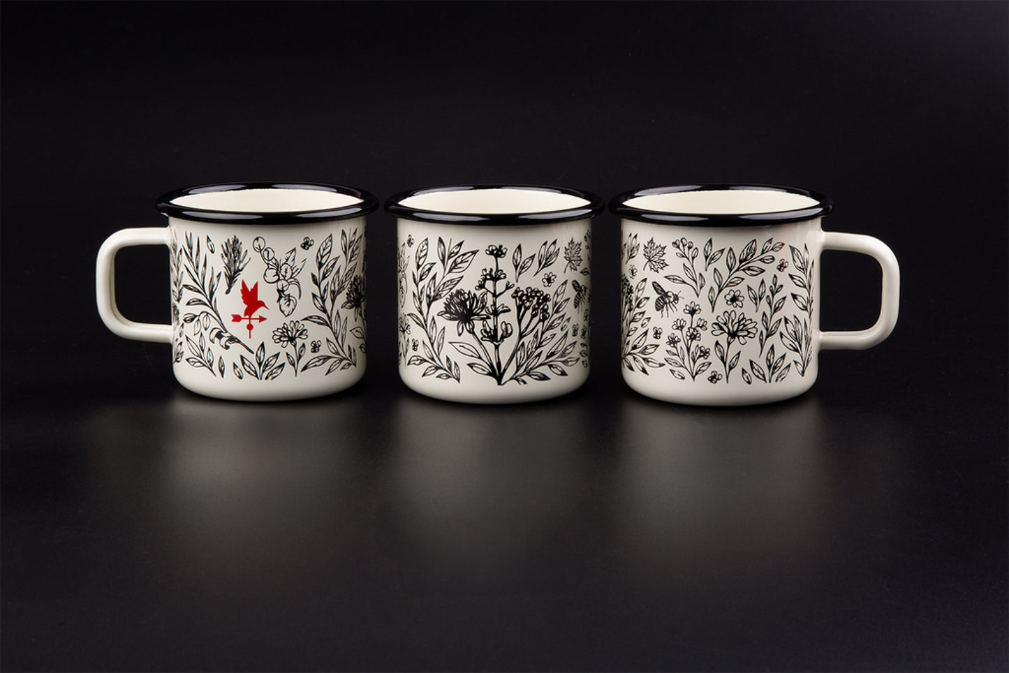 Enamel Steel Mug • Hand-Fired Vintage Finish • Durable Everyday & Outdoor Cup